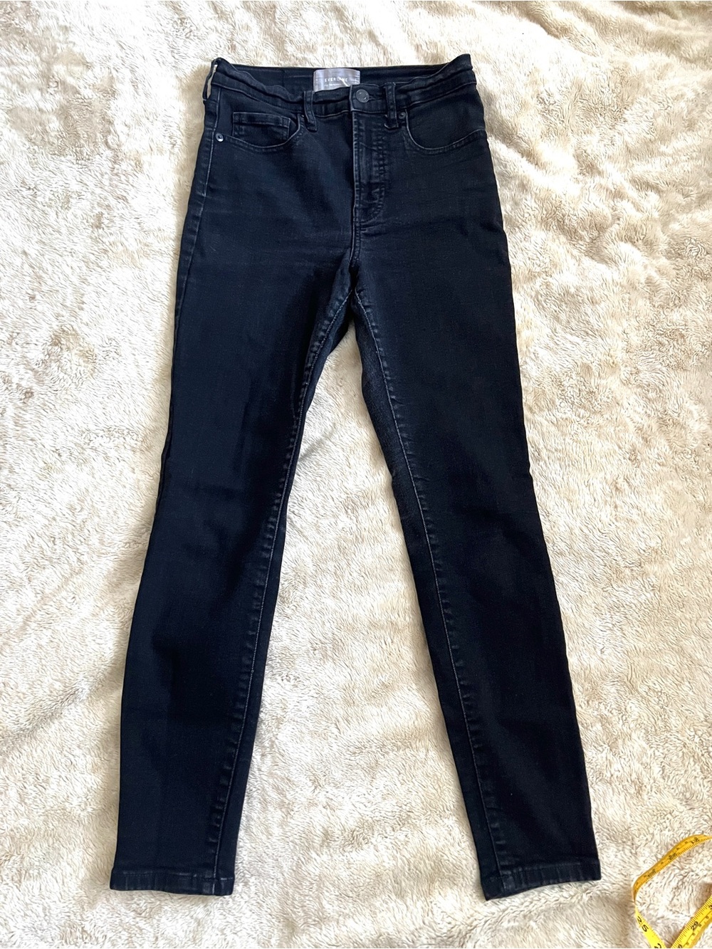 EVERLANE Woman's Black High Rise Skinny Jeans Size 27